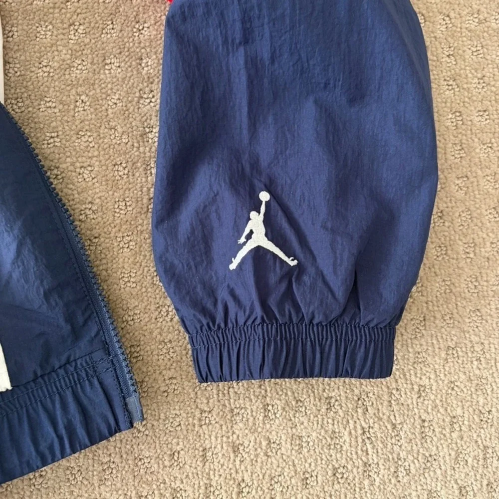 Air‎ Jordan x Trophy Room USA Woven Track Jacket in Navy Red Men Large NWOT $245